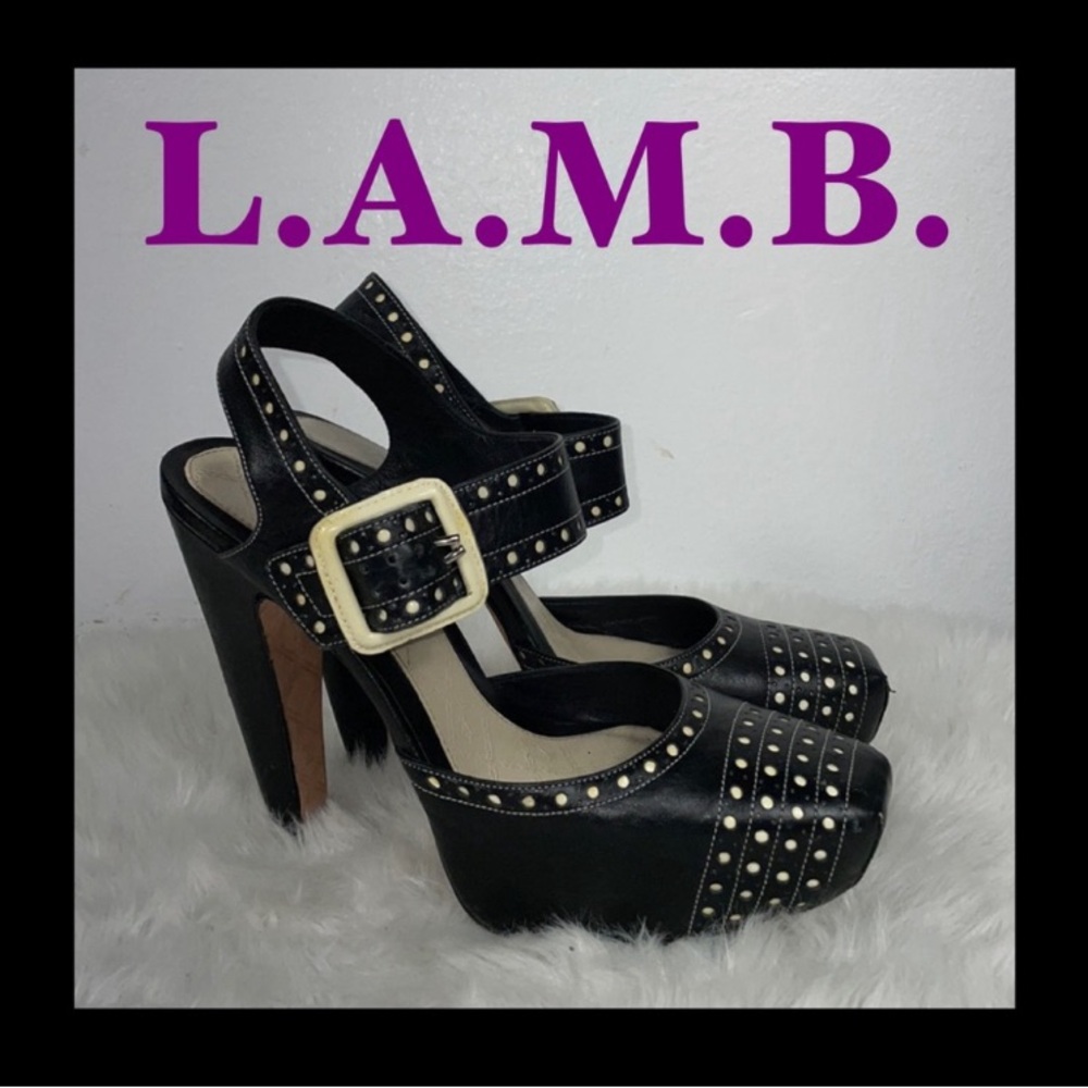 LAMB heels black Goth
